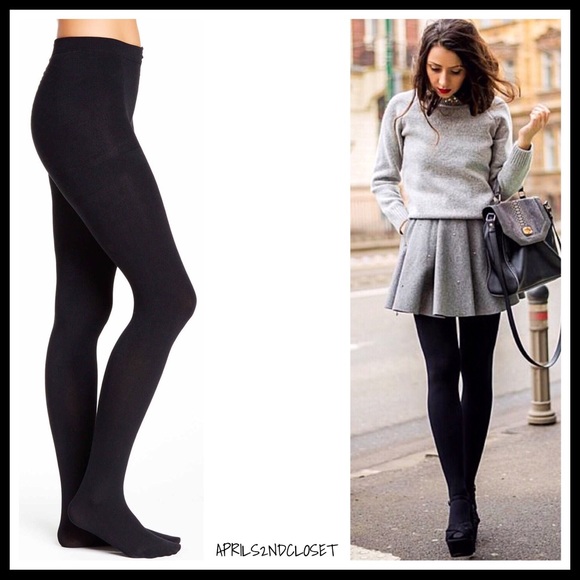 BLACK TIGHTS MICROFIBER OPAQUE A2C - Picture 3 of 7